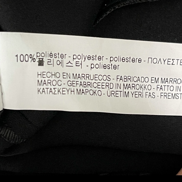 Zara Black Short Sleeved Shift Dress with Choker Women's Size S - Picture 8 of 9